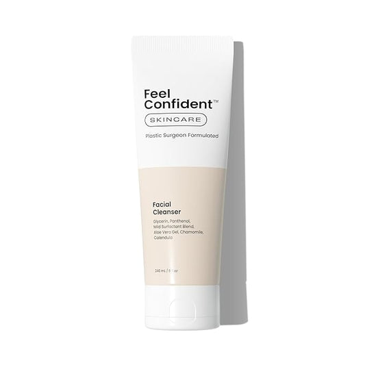 Facial Cleanser - Gender-Neutral, Formulated with Gentle Surfactants, Humectants, Calming Chamomile and Calendula, 8 oz / 240 mL