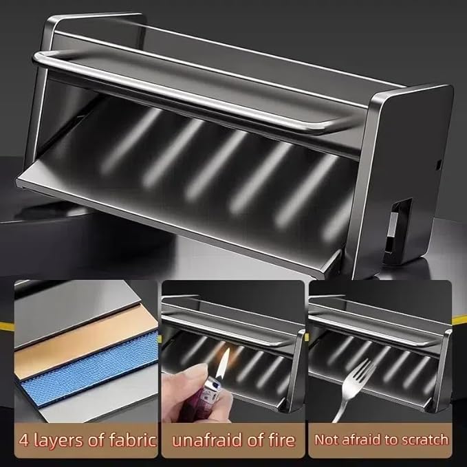 Utensil Holder,Compact Kitchen Sink Drying Rack - Durable and Stylish Solution,Self-Draining Tray Design,with Rag Rack（Black）