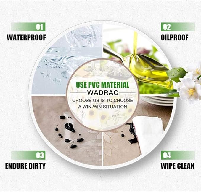 2 Sets 18x24 Inch Clear Plastic Table Protector PVC Tablecloth Cover Vinyl Table Cloths Heavy Duty Waterproof Wipeable Furniture Topper r Pad for Dinner Living Room Coffee Sofa Mat Desk Pad Rectangle