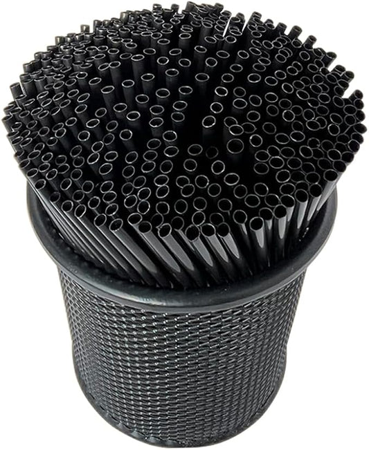 Coffee Stirrers Sticks, 400 Cocktail Bar Straws for Drinks - Drink Stirrers - Short Coffee Stir Straws - Black Mini Bar Cocktail