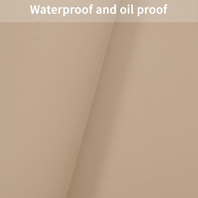 Leather Table Cover,1.8mm Thick,36x60 Inch Table Protector,Table Protector for Dining Room Table,Dining Table Cover,Table Cover Protector,Dining Table Pad Protector(Light Brown+Gray,36x60)