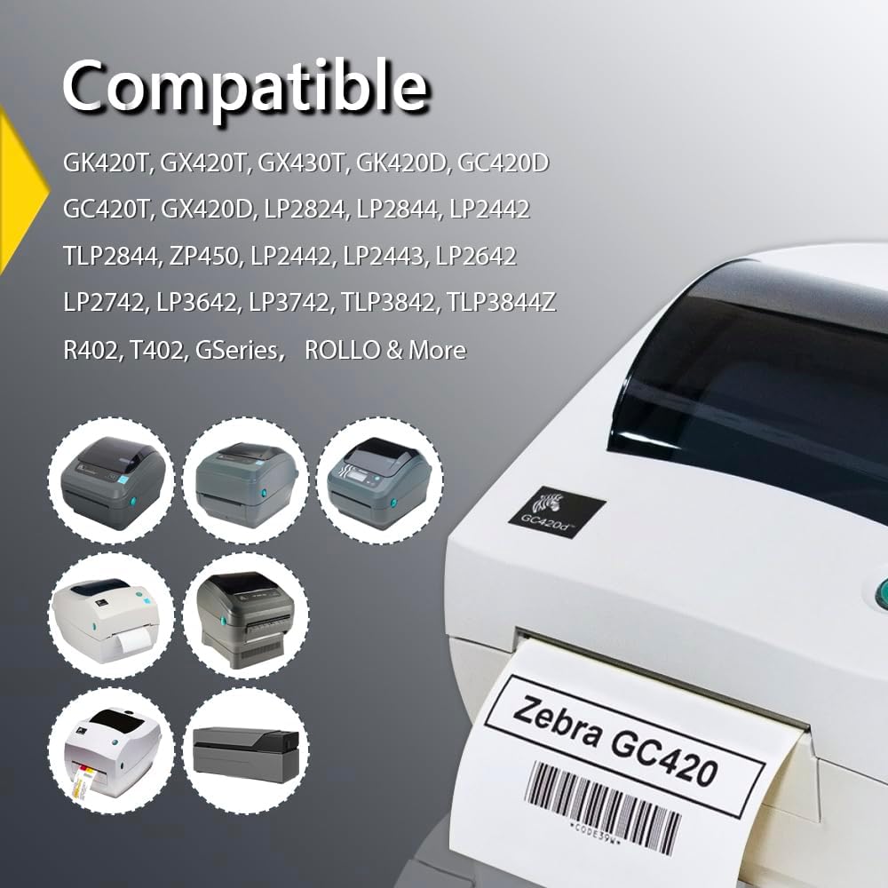 BETCKEY - 1" x 1" Square QR Code Labels Compatible with Zebra & Rollo Label Printer,Premium Adhesive & Perforated[Red, 6 Rolls, 8280 Labels]