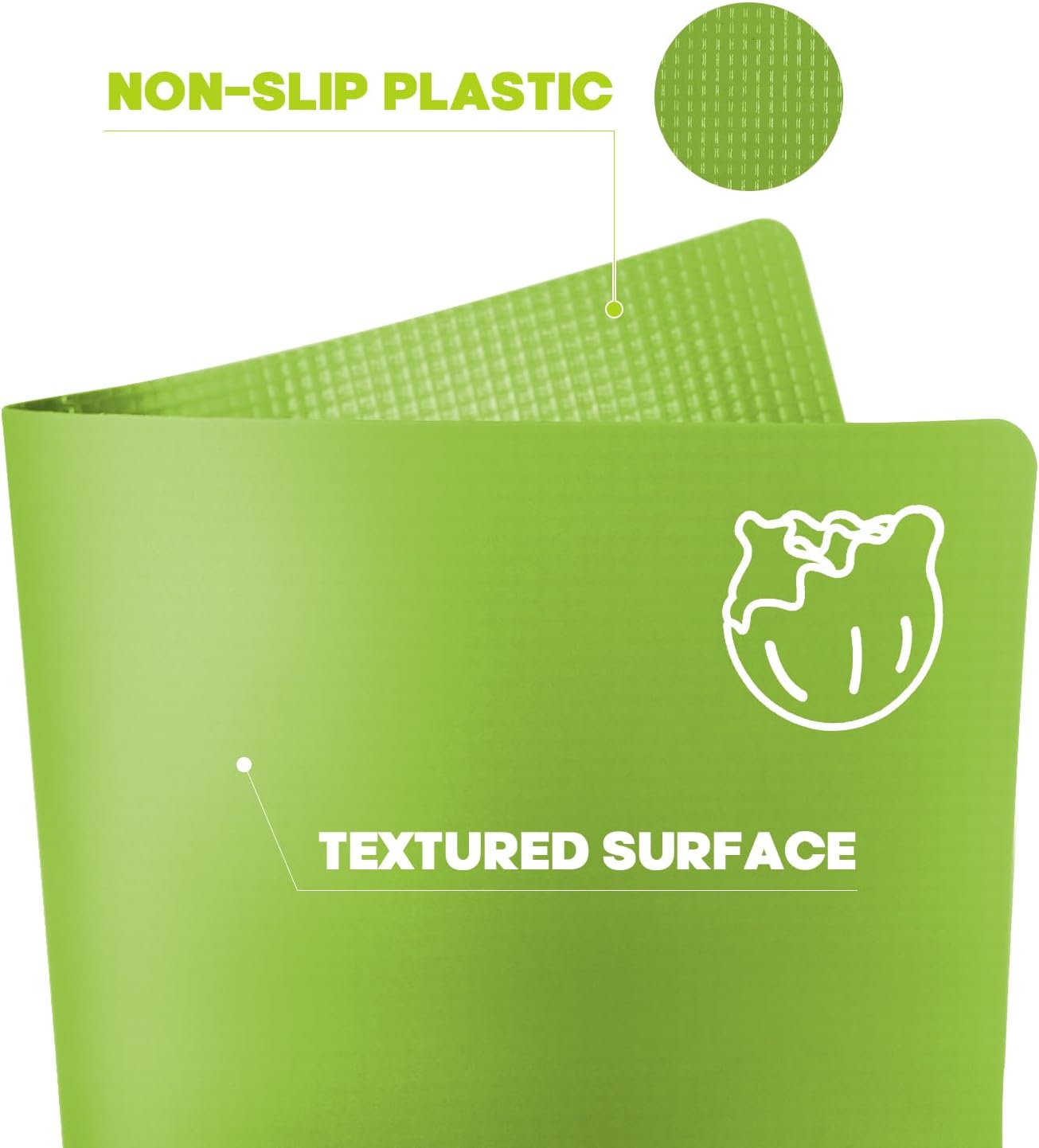 GoodLuck 4 Pieces Flexible Cutting Boards with Hanging Hole, BPA Free Plastic Cutting Boards for Kitchen, Non Slip Cutting Mat for Meat and Vegetables