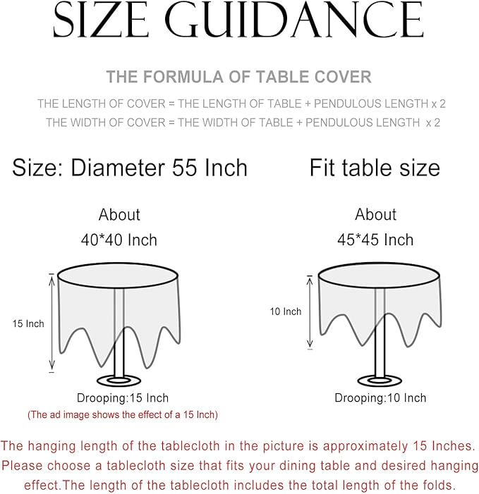 patdrea Designer Linen Blue Small Tablecloth for Round Table,Vintage Durable Paisley Pattern Table Cloth,Floral Cover Fall Decor for Kitchen Dining Christmas,Thanksgiving,Diameter 55"-Lantang a