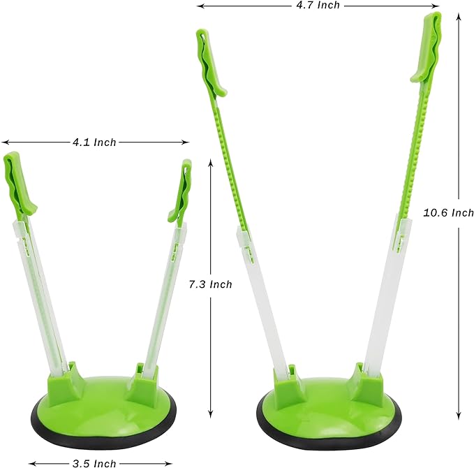 Ziplock Bag Holder Stand Adjustable For Plastic Freezer Bags/Hands Free Baggy Rack Gallon Bag Holder Stand,6 Pack/6pcs
