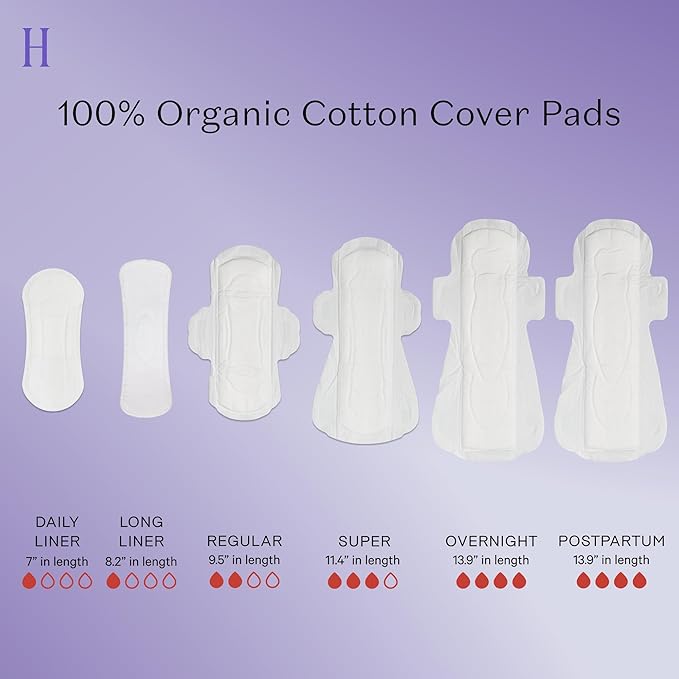 The Honey Pot Company - Herbal Pads for Women - Super w/Wings - Infused w/Essential Oils for Cooling Effect, Organic Cotton Cover, & Ultra-Absorbent Pulp Core - Feminine Care - FSA & HSA - 16 ct