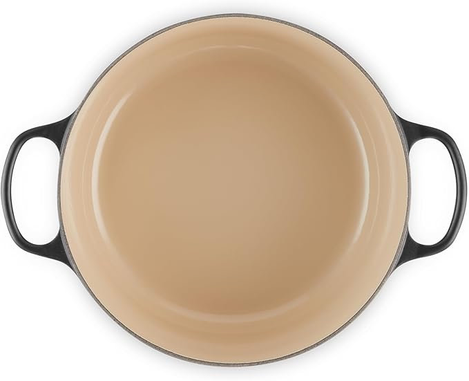 Le Creuset Enameled Cast Iron Signature Round Dutch Oven, 7.25 qt., Licorice