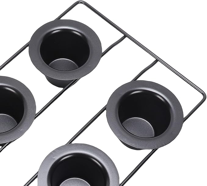 Pomya Professional 6 Cup Popover Pan, Carbon Steel | Non Stick Bakeware for Muffins, Cupcakes, Popovers, Easy & Dishwasher Safe