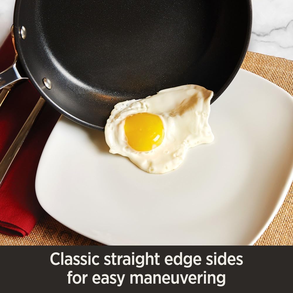 All-Clad HA1 Hard Anodized Nonstick Roaster and Nonstick Rack 13x16 Inch Oven Broiler Safe 500F Roaster Pan, Pots and Pans, Cookware Black