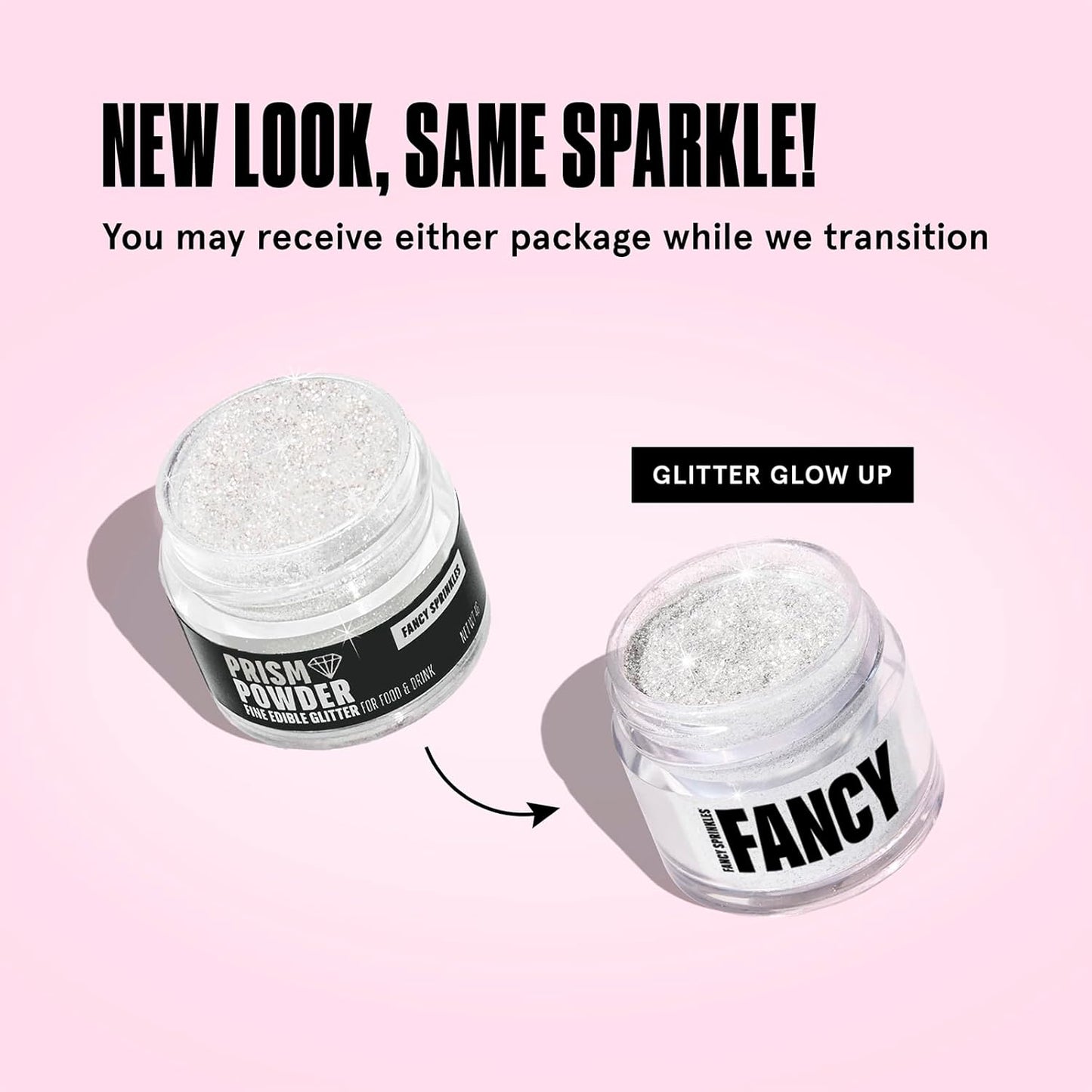 Fancy Sprinkles Moonstone Iridescent Premium Edible Glitter, 100% Edible Glitter for Sparkling Food & Drinks No Taste or Texture (4gm)