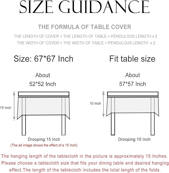 patdrea Designer French Tablecloth for Square Table,Vintage Red Linen Animals Pattern Floral Tablecloths,Decor Table Cover for Kitchen Dining Christmas,Party,Thanksgiving,67"x67"-Townlife E