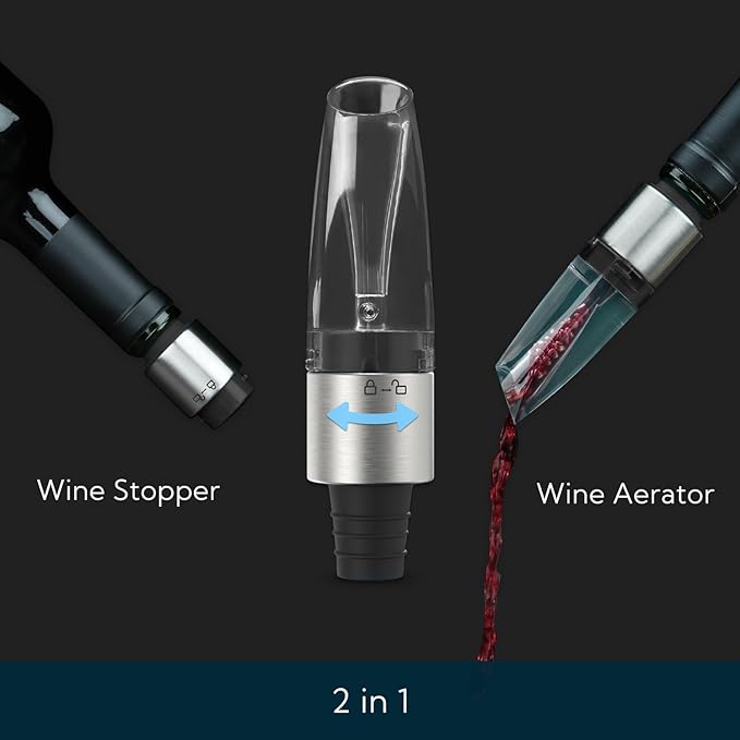 KITCHENDAO Wine Saver Pump and Wine Aerator Pourer