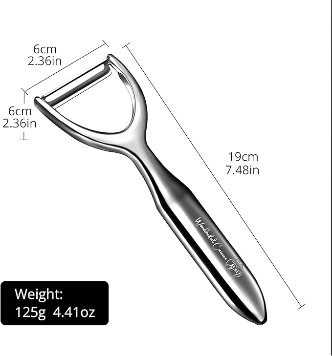 Premium Stainless Steel Y-Peeler – Heavy Duty Vegetable & Fruit Peeler for Potatoes, Carrots, Apples – Ergonomic Handle, Dishwasher Safe