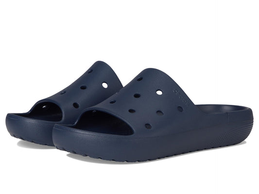 Crocs, Unisex, Classic Slide 2.0, Navy, Women 5 Men 3 Medium