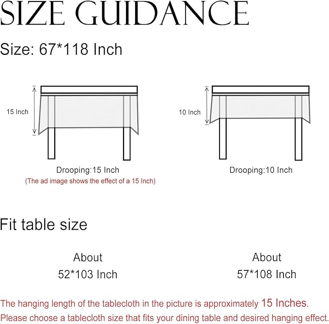 ISAENNE Designer French Extra Long Rectangular Tablecloth,Linen Orange Floral Pattern Indoor Table Cloth,Wrinkle Resistant Decor Table Cloth for Dining Thanksgiving Kitchen,67"*118"-Alvarado D
