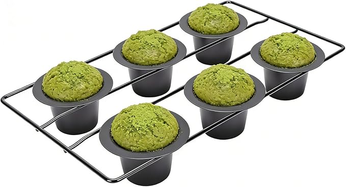 Zopsc Professional Grade Popover Cake Pan for Fluffy Popovers Dishwasher Safe for Successful Baking 32.17oz Carbon Steel