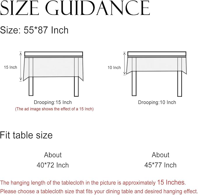 ISAENNE Designer White Linen Small Tablecloth Rectangular,Chinoiserie Floral Elegant Indoor Table Cloth,Fall Stain Proof Decor Tablecloths for Dining Thanksgiving Kitchen,55"*87"-Mosella F