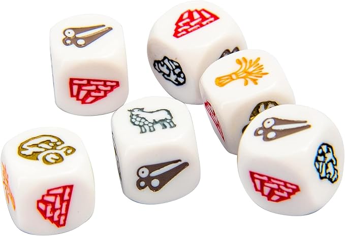 CATAN Dice Game - Portable Fun for On-the-Go Adventures! Strategy Game, Family Game for Kids and Adults, Ages 7+, 1-4 Players, 15-30 Minute Playtime, Made by CATAN Studio