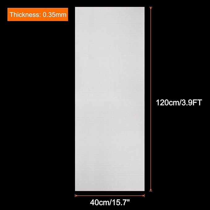 uxcell 15.7IN x 3.9FT Silicone Baking Mat Rolls, Rectangular, White, Non-Stick, Non-Slip, Oven, Freezer & Dishwasher Safe