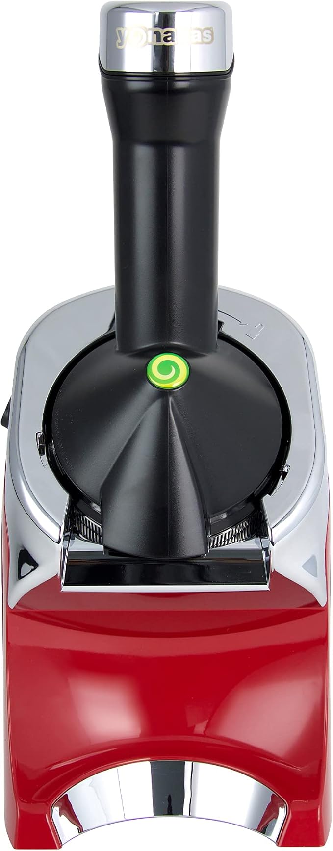 Yonanas 988RD Deluxe Vegan, Dairy-Free Frozen Fruit Soft Serve Maker, Includes 75 Recipes, 200 W, Red
