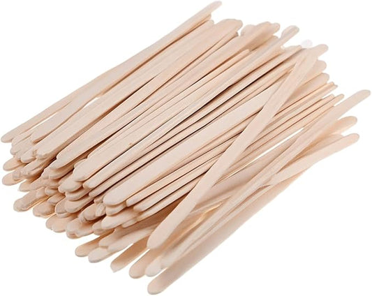 5.5 Inch Wooden Coffee Stir Sticks, 200 Count Premium Natural Birch Wood Stirrers for Coffee Bar Accessories, Disposable Beverage Stirrers for Hot/Cold Drinks, Eco-Friendly & Splinter-Free