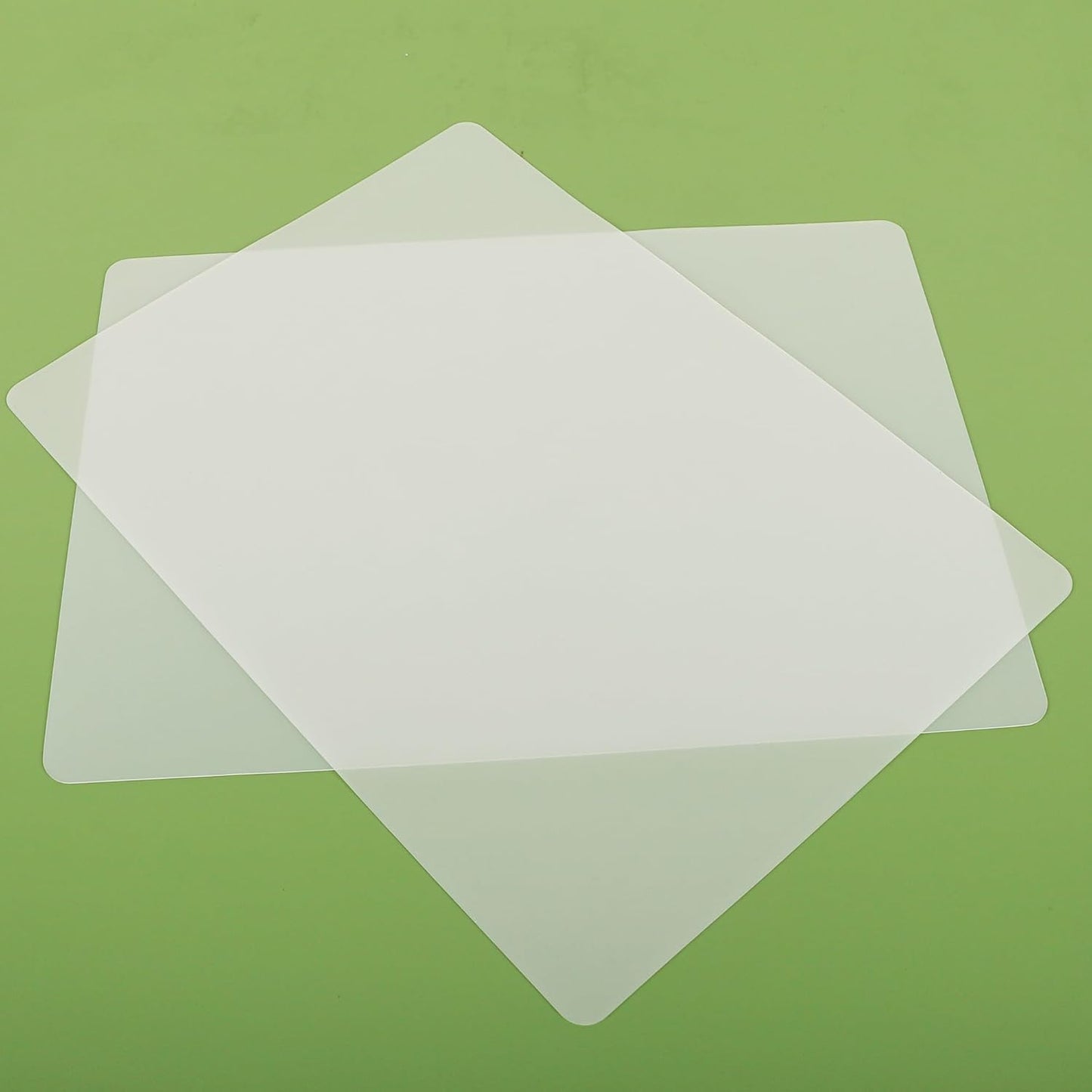 Clear Silicone Mats for Kitchen Counter: 11.8” x 15.8” (1mm) Non-slip Countertop Protector Liner - Non-Stick Heat Resistant Baking Mat Pastry Translucent 2/Pack