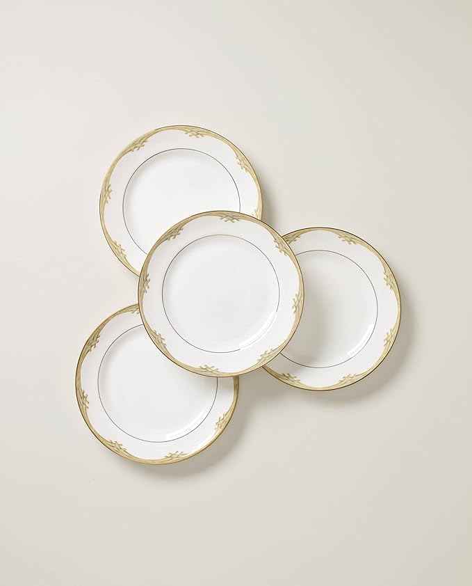 Lenox 897297 British Colonial Bamboo Dinner Plates, Set of 4, Service For 4, 11.125-Inch Diameter