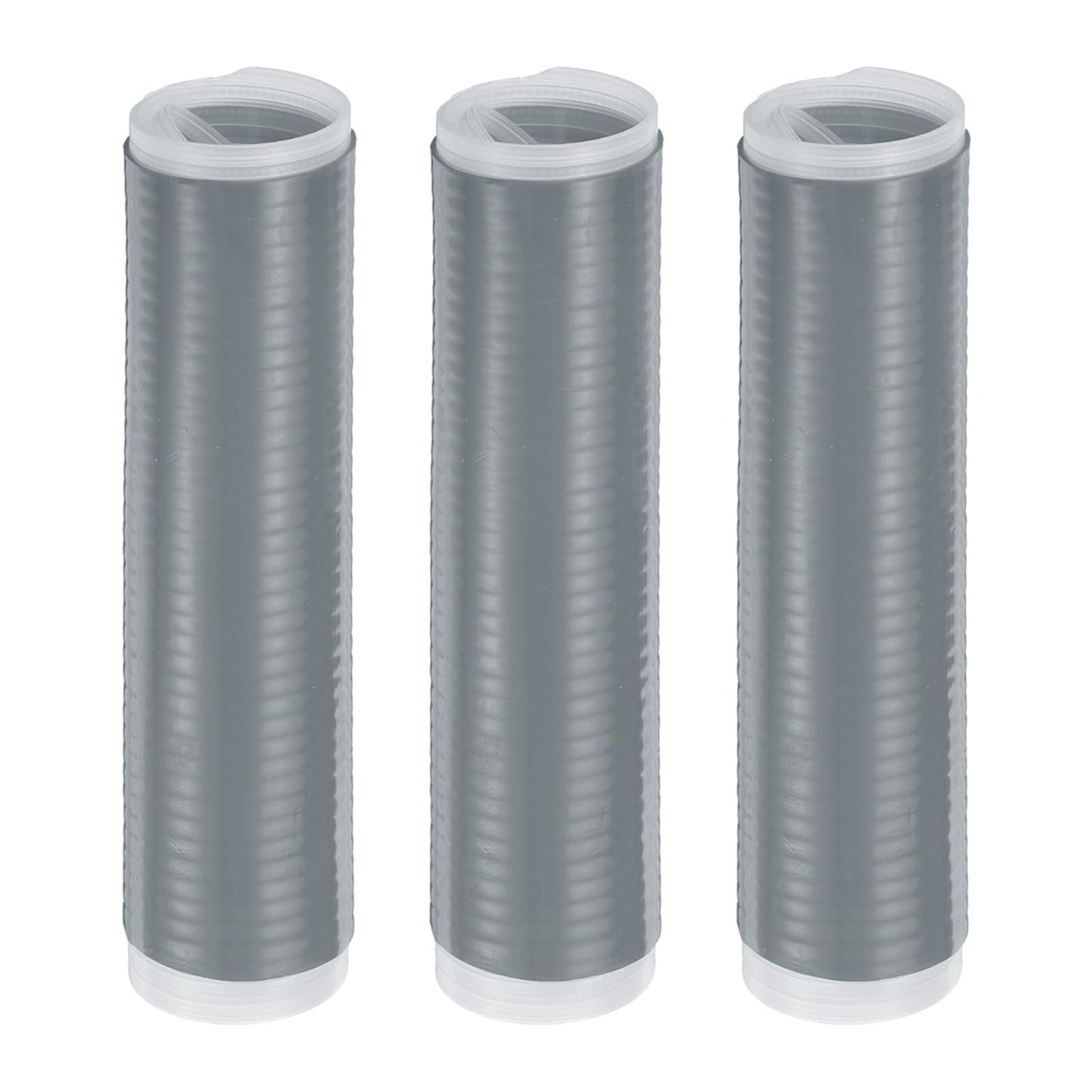 uxcell 3 Pcs Silicone Pan Handle Sleeve, Heat Resistant Potholder Pot Holders Cover Sleeve for Frying Pan Handle Spatulas, Grey (M)