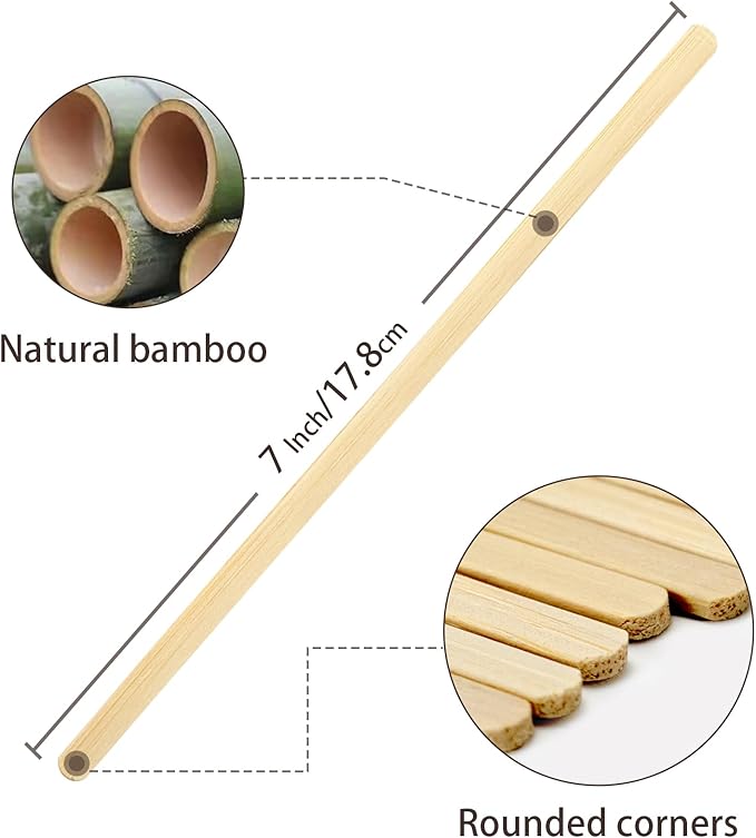 7 Inch Bamboo Disposable Coffee Stirrers, 1000 Count Coffee Stir Sticks - For Coffee, Cocktails and Hot Drinks - Smooth End Design, Splinter-Free
