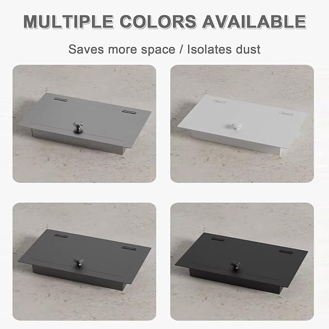 304 Stainless Steel Bin Cover, Countertop Trash can Lid, with a Central Pivot, the Lid can be Lifted, for Kitchen Cabinet, Bar & Bathroom(Silver)