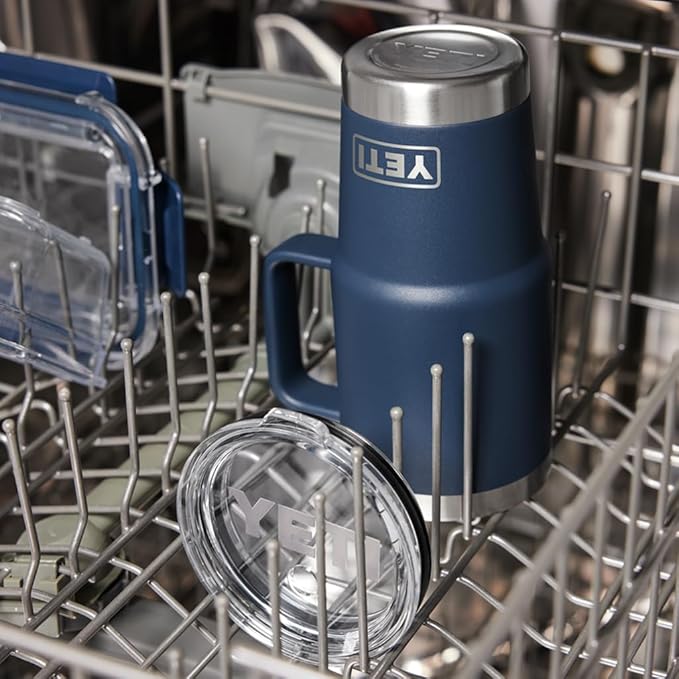 YETI Rambler 35 oz Straw Mug 2.0 - Double-Wall Vacuum Insulation for Cold Beverages – Dishwasher Safe – Cupholder Compatible – Reusable Straw – Comfortable Grip Handle – Travel Mug - Cape Taupe