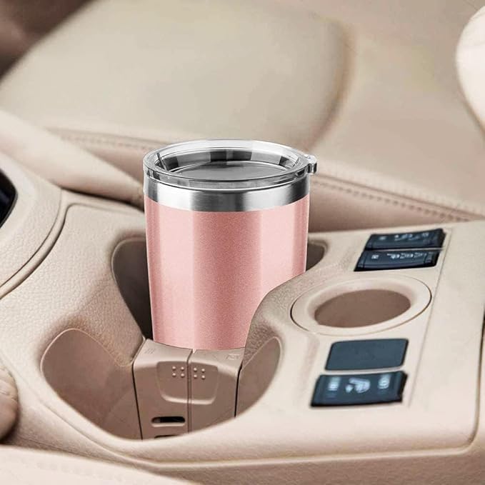 30oz Stainless Steel Travel Mug with Lid, Double Wall Vacuum Insulated Bulk Tumbler with Straws, Powder Coated Coffee Cup Suitable for Vehicle Cup Holders