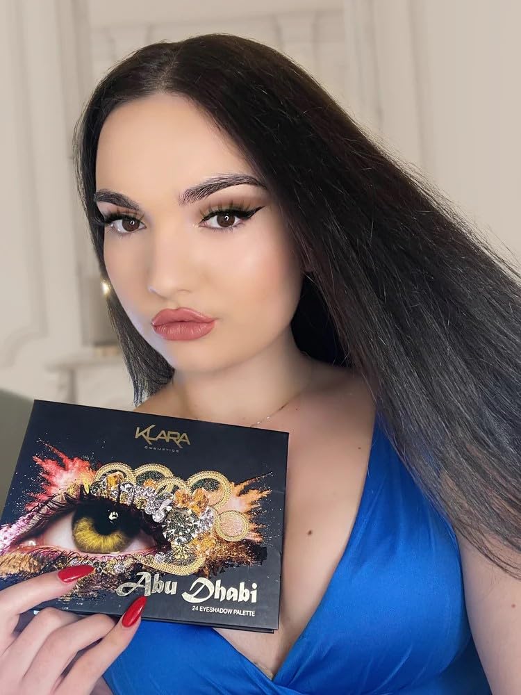 24 Eyeshadow Palette - Festive Luxury Vibrant Bold Full-Color Pigment Long Lasting Matte Shimmer Eye shadow Palette (Abu Dhabi)