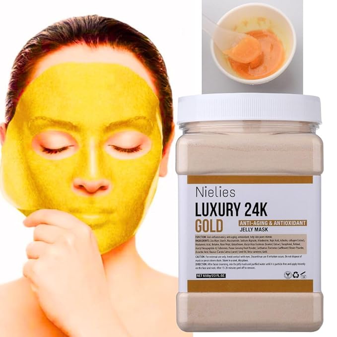 Jelly Mask for Facial Professional- Peel off Hydro Face Mask Powder for Hydrating & Cleaning - 23 Fl oz (24k)