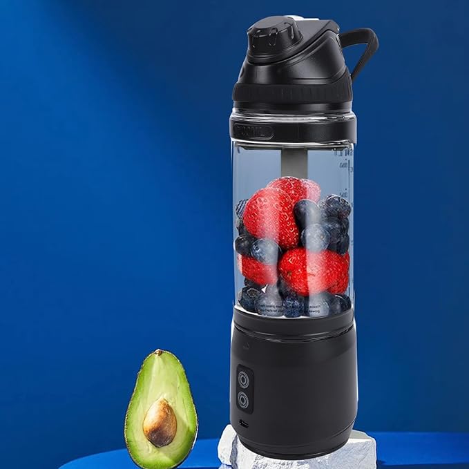 HEEPDD Portable Blender, 24oz Cordless Personal Blender for USB C Rechargeable Self for Shakes Smoothies Food Prep and Frozen Blending (700ml)