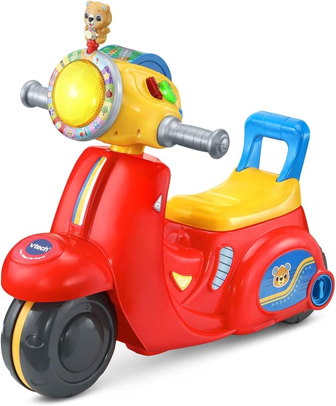 VTech 2-in-1 Map and Go Scooter for Toddlers, Red