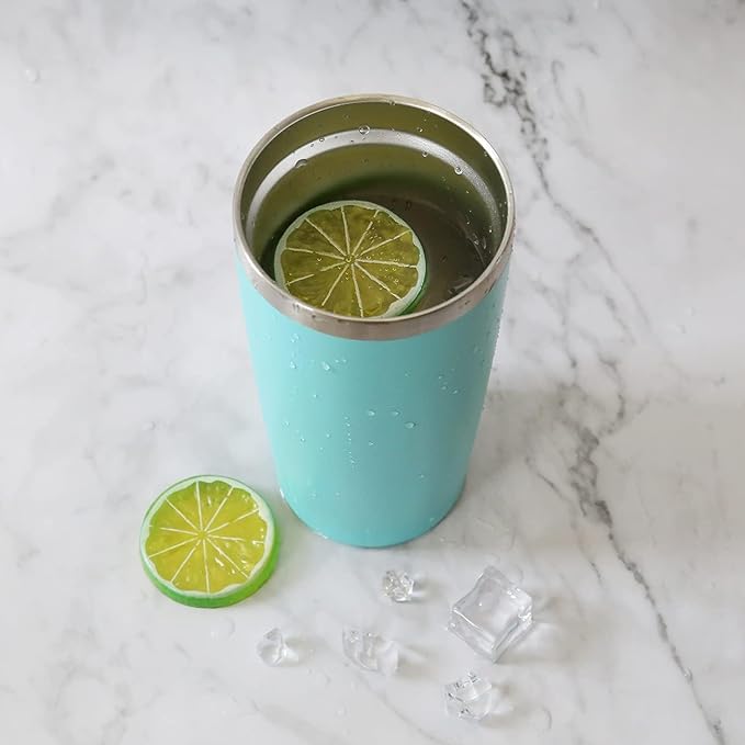 16 Pack 20oz Tumbler Vacuum Insulated Travel Mug with Lids, Stainless Steel Double Wall Bulk Cup for Home, Office, Outdoor Suitable for Vehicle Cup Holders (White)