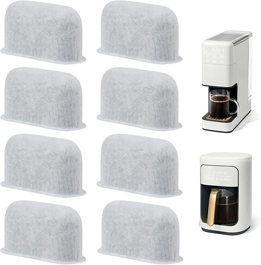 8Pcs Replacement Coffee Filters Compatible with Drew Barrymore Coffee Maker, Coffee Filters for Beautiful Coffee Maker Charcoal Water Filters