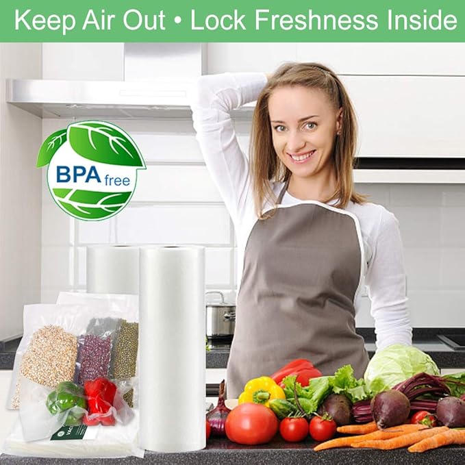 O2frepak 300 Bags 100 of Each Size Plus Quart 10"x13" and Quart 8"x12" and Pint 6"x10" BPA Free Sous Vide Seal a Meal Commercial Grade Vacuum Seal PreCut Combo Pack Bag