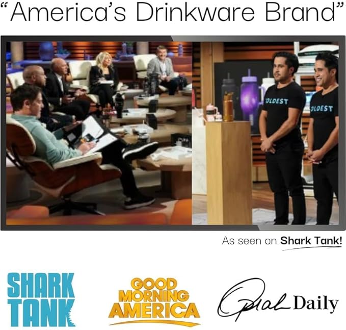 Coldest Tumbler with Handle and Straw - 100% Leak Proof Insulated Tumbler with Lid and Straw (3 Lids) - Stainless Steel Tumblers for Women & Men - Cup Holder Friendly Base, 46 oz (Epic White)
