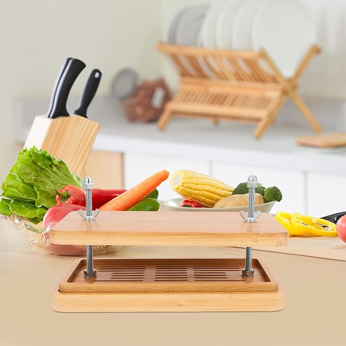 SEWACC Tofu Press Mold with 3-layer Drip Tray Home Tofu Maker Mold 26×15cm for Kitchen Cooking and Soybean Curd Pressing