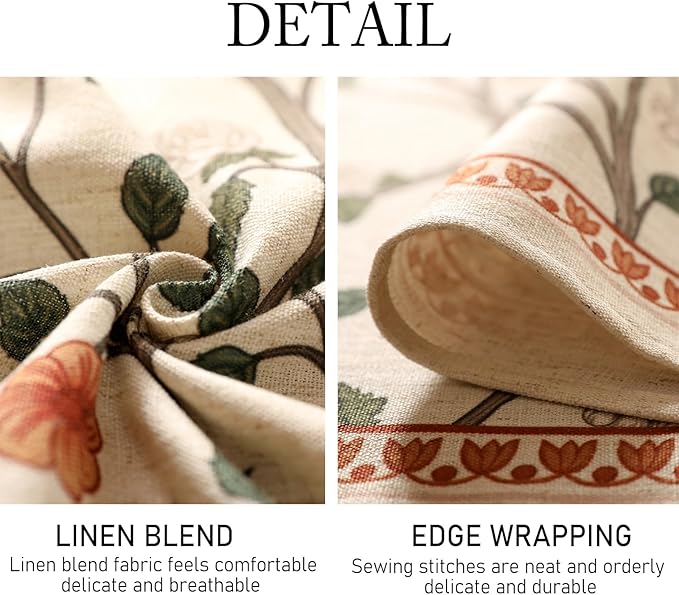 ISAENNE Designer Floral Square Tablecloth,French Linen Light Beige Indoor Table Cloth,Fall Wrinkle Resistant Home Decor Tablecloths for Dining Thanksgiving Kitchen Party,67"*67"-Flora A
