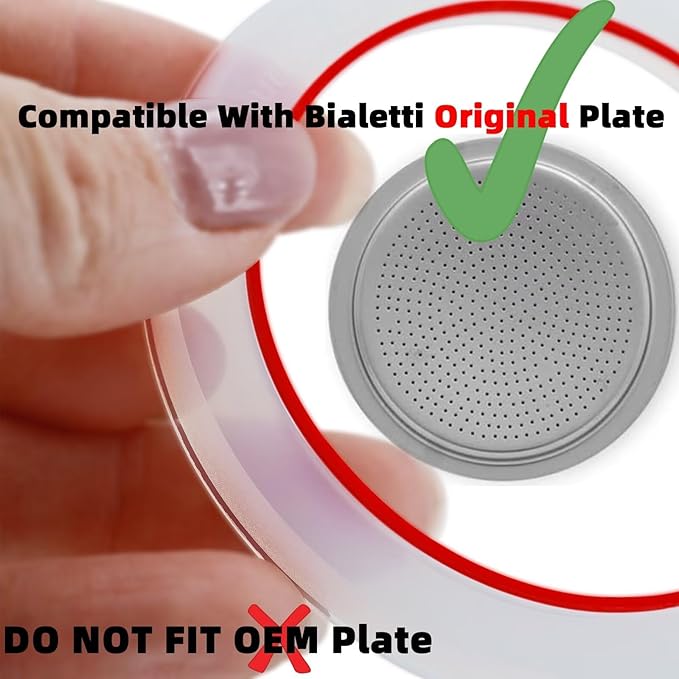 [UPGRADED] Sealing Gasket for Bialetti New Venus Induction 6 Cups (7.9Oz 235ML) Stovetop Espresso Maker - 6 PCS Silicone Seal Ring for Venus Kitty Musa Class Stainless Steel Stovetop Coffee Maker Pots