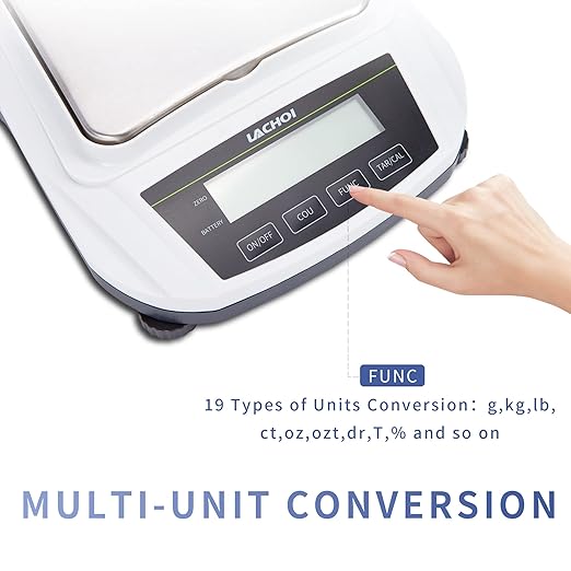 Lab Scale 2000g×0.01g High Precision Laboratory Analytical Balance 0.01g Accuracy Jewelry Precision Digital Gram Scale (No Test Weight)