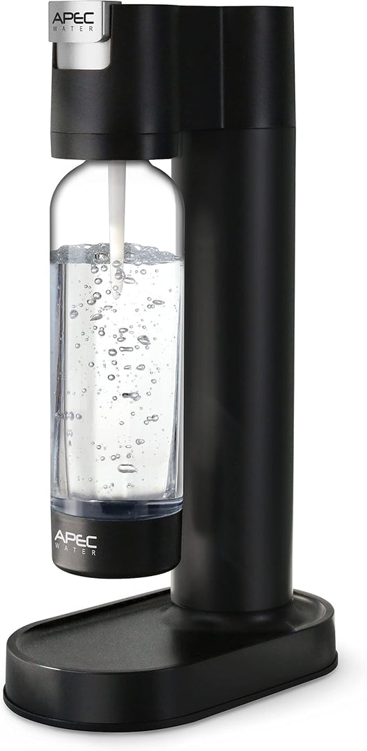 APEC WATER Sparkle Home Soda Maker - Quickly Carbonates Water to Make Any Drink Fizz Into Bubbly Soda/Water, Premium 0.8L PET Bottle (CO2 Cylinder NOT Included)