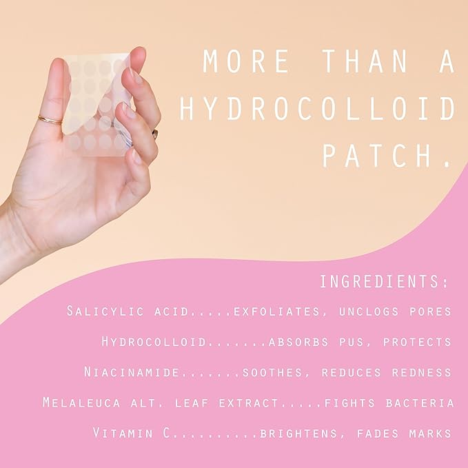 Dot Pimple Zit Patches for Face – Dermatologist Recommended & Ranked 1 for Most Effective Blemish Support – All Natural Hydrocolloid Acne Stickers with Vitamin C & Salicylic Acid (10 mm, 80 ct)