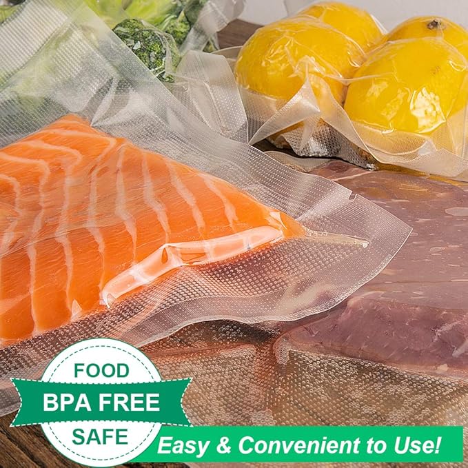 200 Count Gallon11x16Inch Vacuum Sealer Food Bags with BPA Free,Heavy Duty,Great for Vac Storage or Sous Vide Cooking