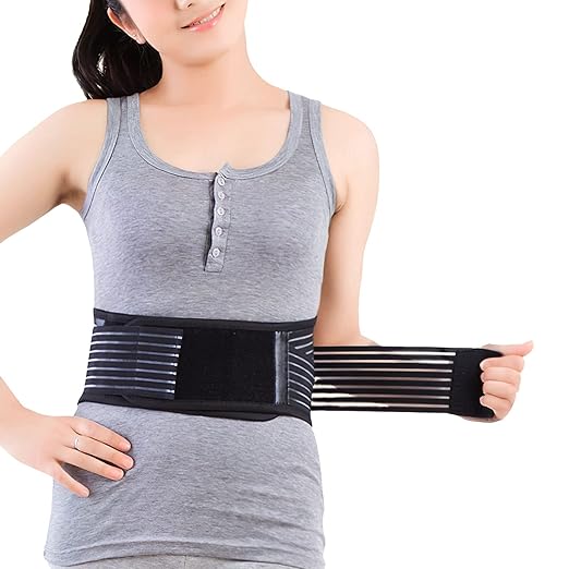 Back Support with Magnet, Tourmaline Magnetic Back Braces for Lower Back Pain Relief, Self Heating & Soothing Back Support Belt, Lumbar Support Belt for Herniated Disc/Sciatica (Small)