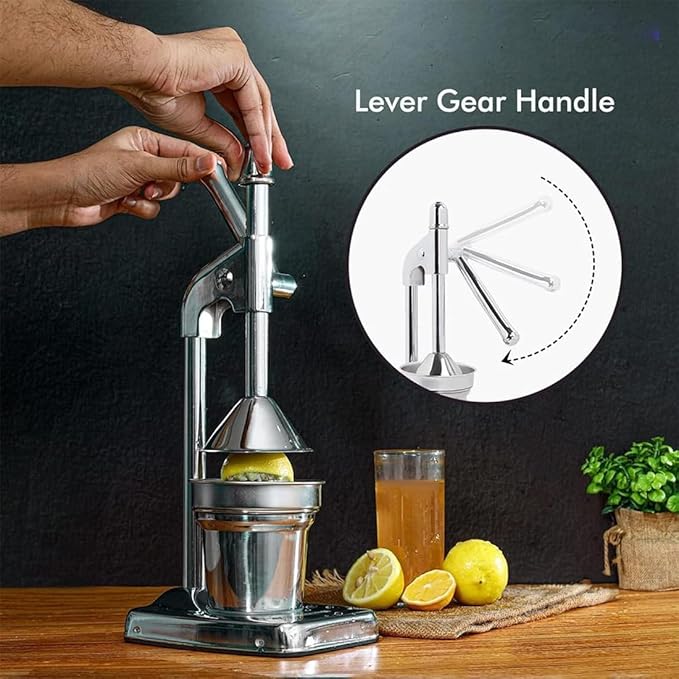Cast Iron Juicer Hand Press, Manual Juicer Hand Press, Heavy Duty Countertop Lime Citrus Crush Machine for Oranges Lemons Limes, Easy to Clean, Home and Kitchen Essentials