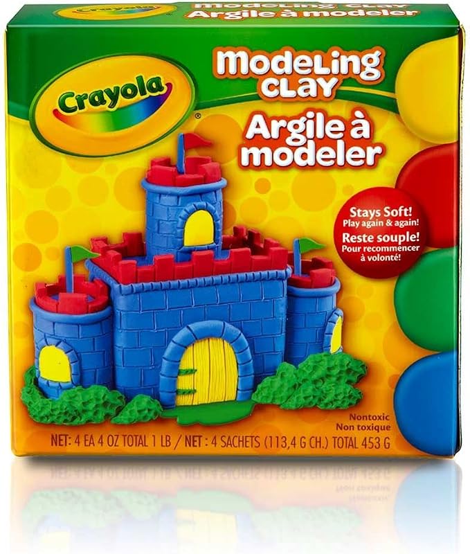 Crayola Modeling Clay 4 ounces ( Pack of 6)